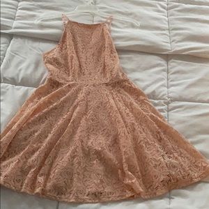 Blush lace dress
